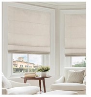 SHECUTE Roman Shades for Windows Cordless, Fabric