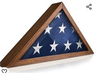 Rustic Flag Case - Solid Wood Military Flag