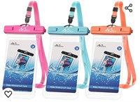 MoKo Waterproof Phone Pouch 3-Pack, Underwater