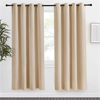 NICETOWN Room Darkening Biscotti Beige Curtain,