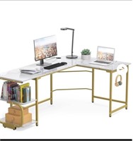 Merronix L Shaped Office Desk, Modern Reversible