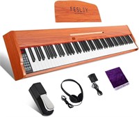 88 Key Keyboard Piano with Semi-Weighted Keys,