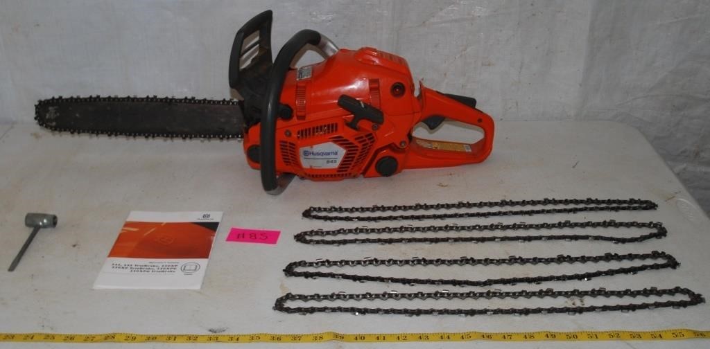 HUSQVARNA 545 CHAINSAW WITH EXTRA CHAINS 16" BAR