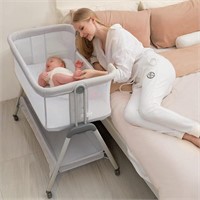 ANGELBLISS Baby Bassinet Bedside Sleeper, Easy