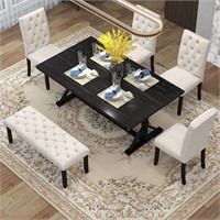 FINAL SALE - (Incomplete Set Dining Table only)