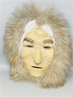hand crafted mask - animal hide & fur (Alaska)