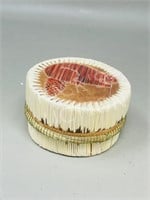 hand crafted porcupine quill box - 2.5" x 4"