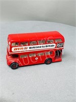 Corgi double decker bus - 2.5 x 5" long