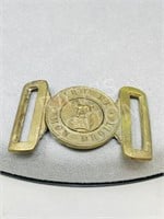 vintage brass military belt buckle