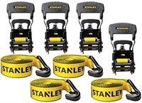 STANLEY S10074 1.5" x 16' Ratchet Tie Down Straps