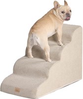 EHEYCIGA Curved Dog Stairs for High Beds 19.7" H,