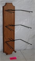 WOODEN COWBOY HAT RACK