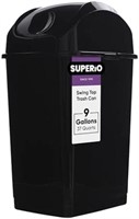 Superio Kitchen Trash Can with Swing Top Lid 9