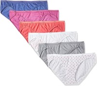 6PCS HANES WOMEN COTTON BIKINI UNDERWEAR