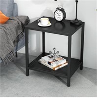 NEW JETO End Table Modern Small 2 Tier Side Table