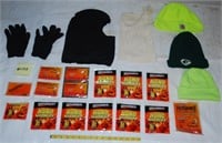 HAND WARMERS, STOCKING CAPS & MISC.