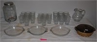 LARGE GROUP OF PYREX AND MISC. GLASSWARE