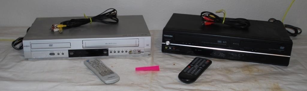 INSIGNIA & TOSHIBA DVD / VHS PLAYER WITH REMOTES