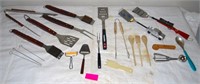 LARGE GROUP OF BBQ TOOLS & MISC.