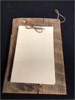 Rustic Notebook with Pencil