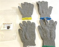 Body Guard Wool 7 Guage Glove LOT 4 Pair Sizes S-