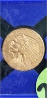 1911 INDIAN HEAD 2 1/2 DOLLAR GOLD COIN