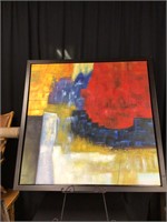 Abstract Oil on Canvas - Not signed 52.5" x 52.5"