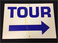 Plastic Tour Sign 10" x 15"