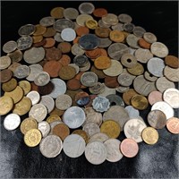 Assortment of Coinage from Around the World.