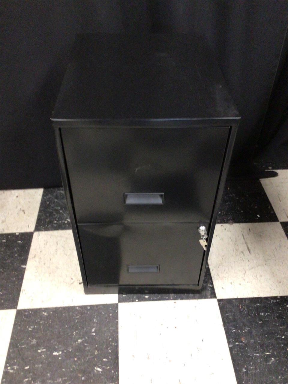 2 Drawer File Cabinet with Keys