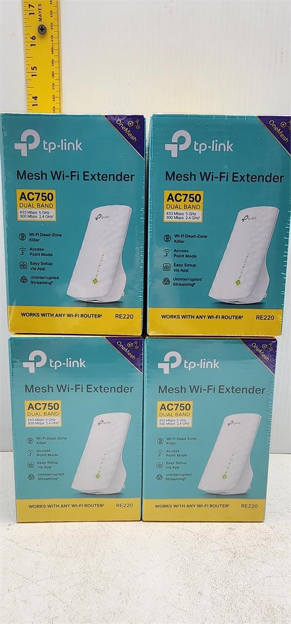 4 NEW AC750 WIFI EXTENDERS