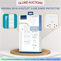 INSIGNIA 30-W 4-OUTLET 3-USB SURGE PROTECTOR
