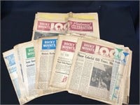 Newspapers Covering Rocky Mount 100th Celebration