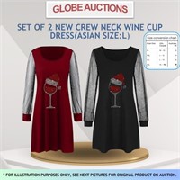 NEW SET OF 2 NEW CREW NECK DRESS(ASIAN SIZE:L)