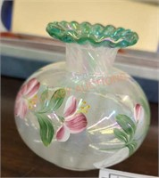 Small hand-painted Fenton vase