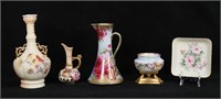5 Pieces Floral Porcelain Continental & Nippon