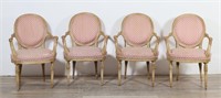 4 French Louis XVI Style Armchairs