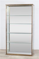Glass Bronze And Mirror Display Cabinet