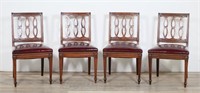 Four Italian Neoclassical Style Dining Chairs