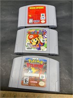 3 Nintendo games