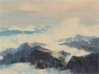 Bennett Bradbury Oil on Canvas Seascape
