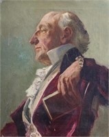 Attributed to Frank O. Salisbury Oil Portrait