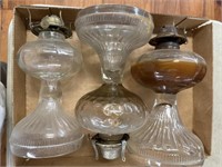 3 Assorted Oil Lamps