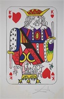 After Salvador Dali Lithograph King of Hearts