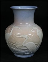 Rookwood Pottery Vase With Cranes