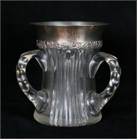 Tiffany Makers Sterling & Cut Glass Loving Cup