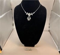 Necklace with clip on Earrings