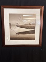 Black and White print of sailboat