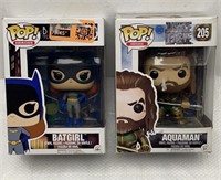 Pop Funko Batgirl and Aquaman