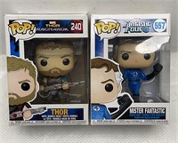 Pop Funko Marvel Thor Ragnarok and Fantastic Four